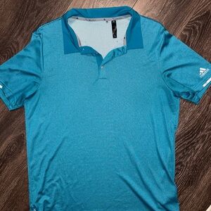 Adidas Men's Teal Polo Shirt